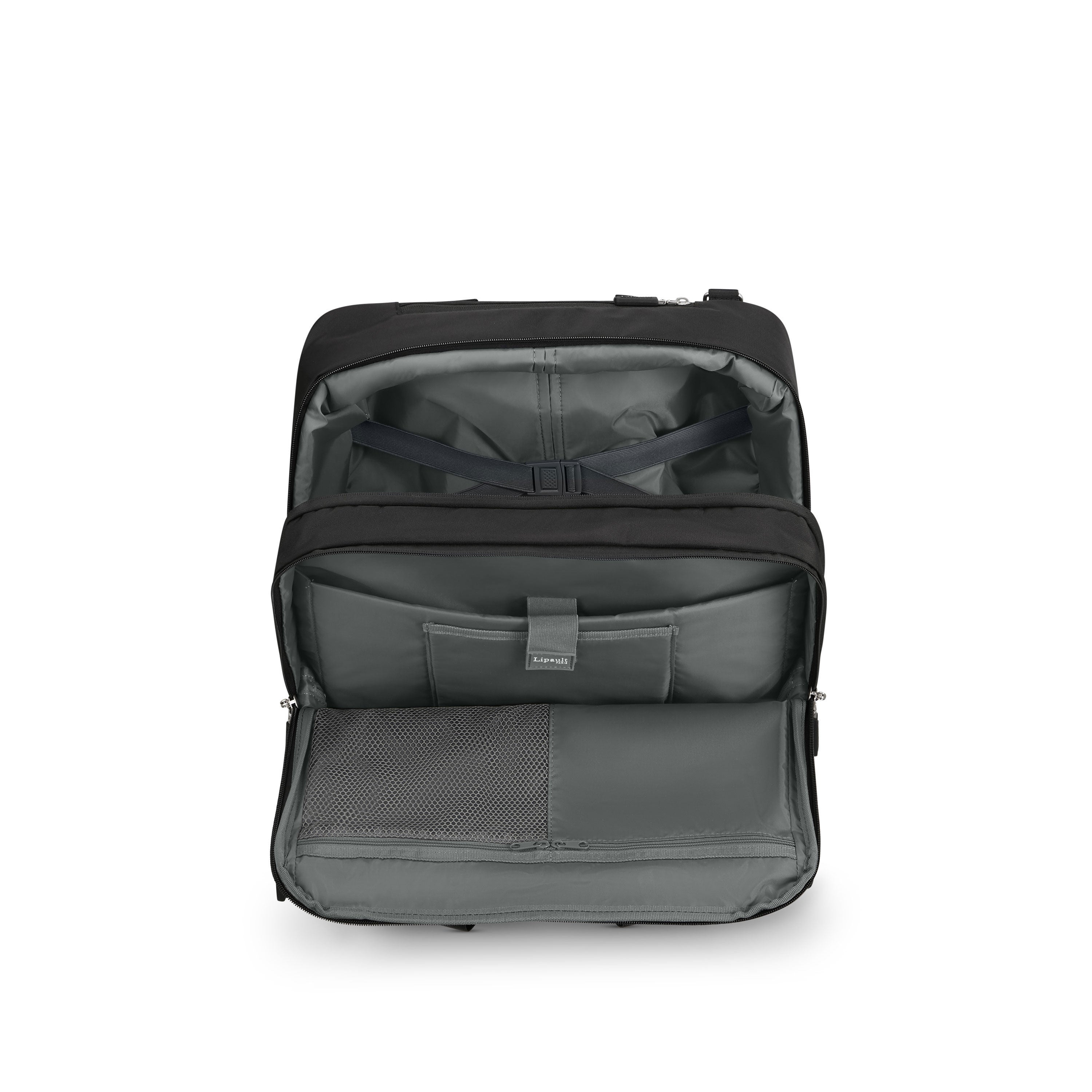 Lipault 4BIZ Rolling Tote, Black, Interior Image image number 1